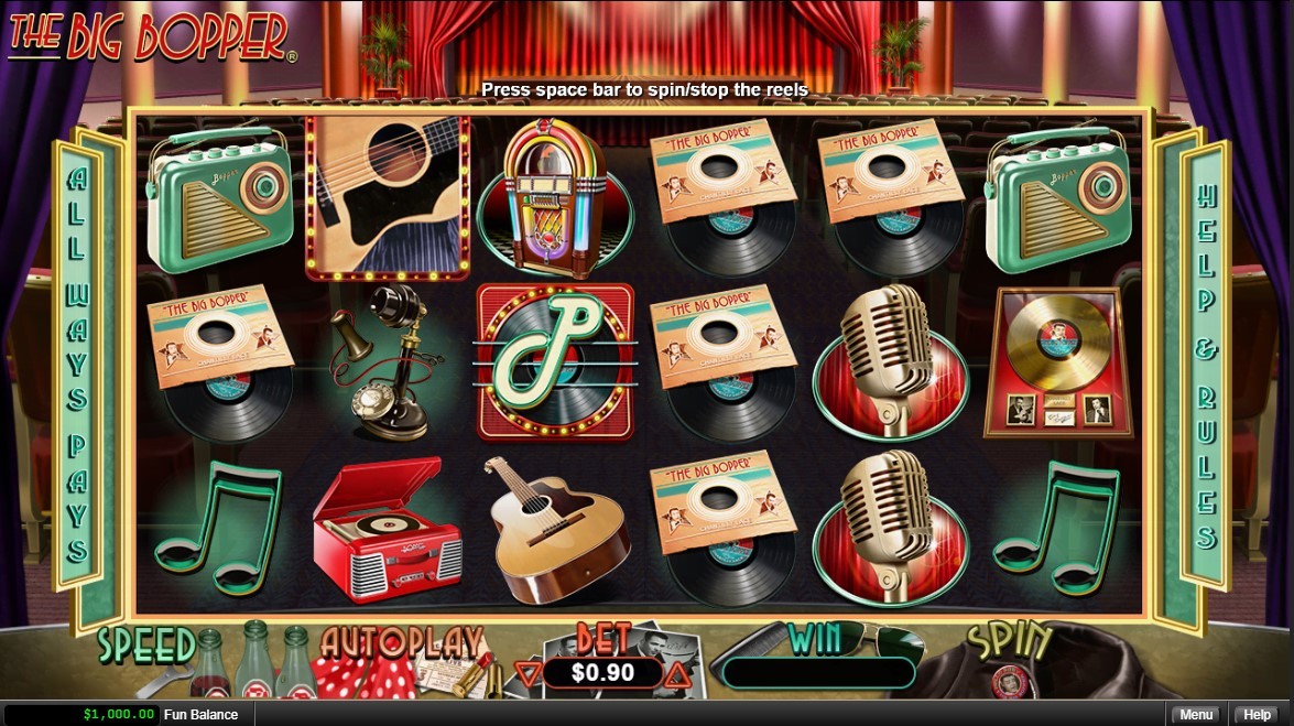 The Big Bopper Slot Gameplay