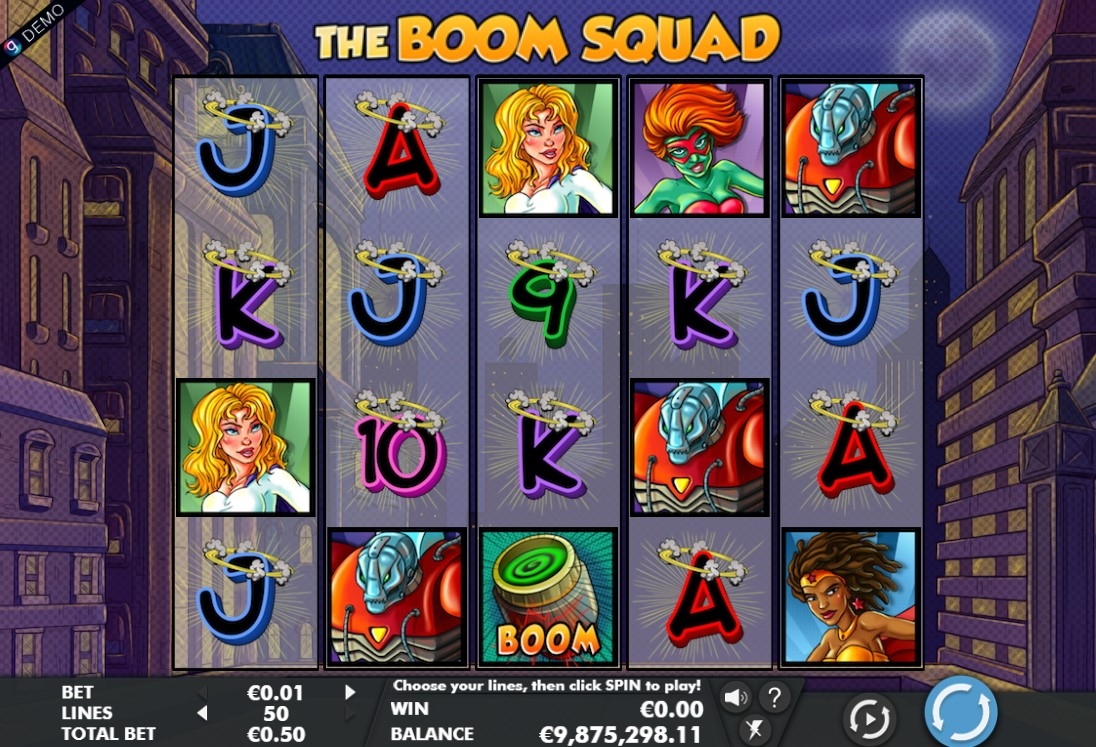 The Boom Squad Slot Gameplay
