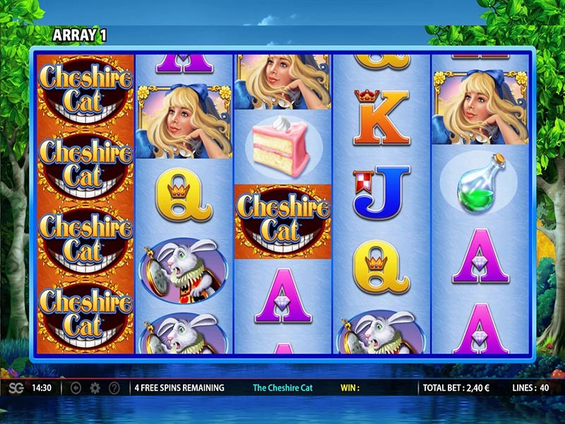The Cheshire Cat Slot Gameplay