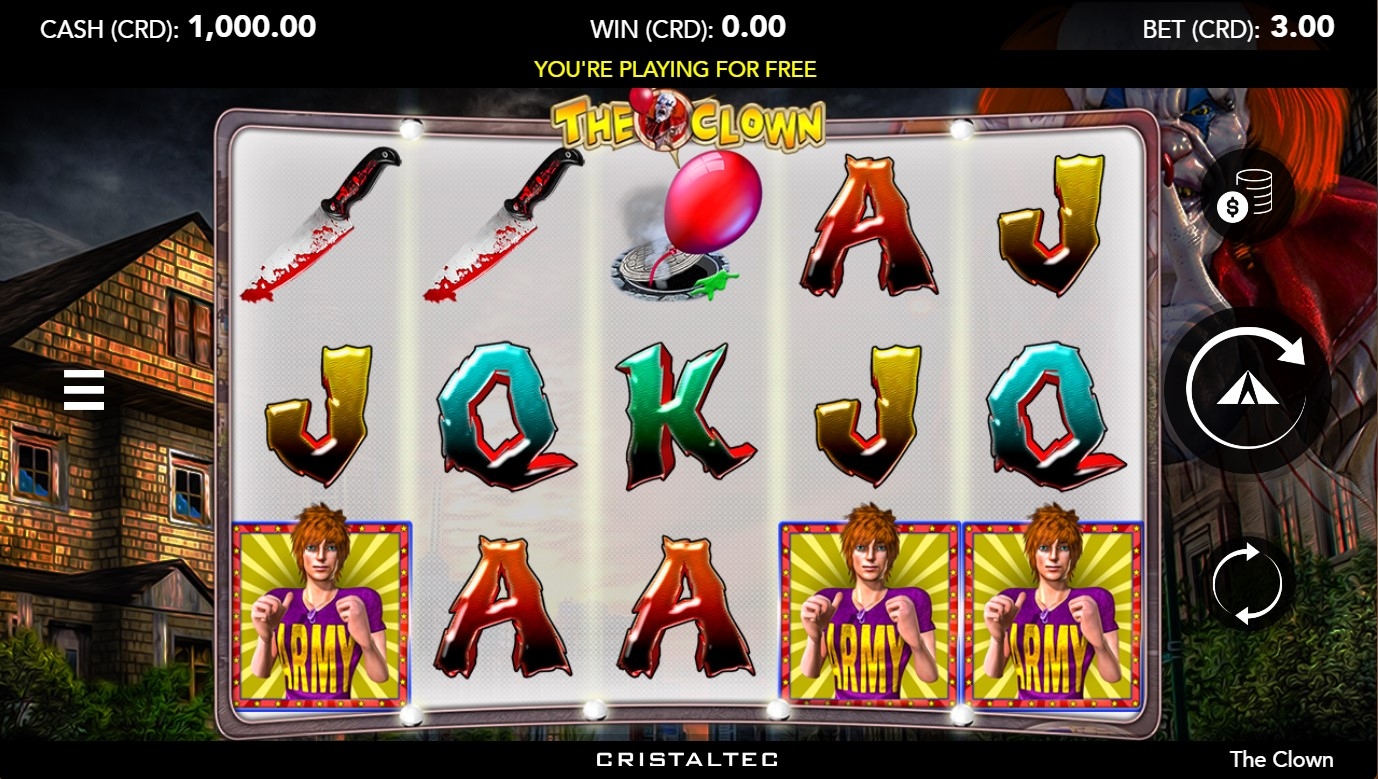 The Clown Slot Gameplay