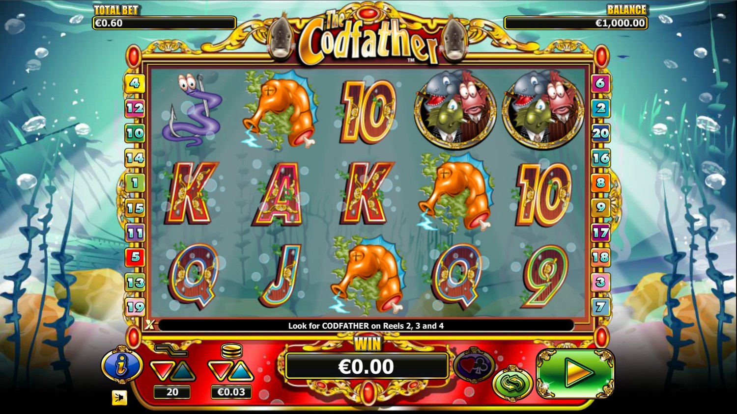 The Codfather Slot Gameplay