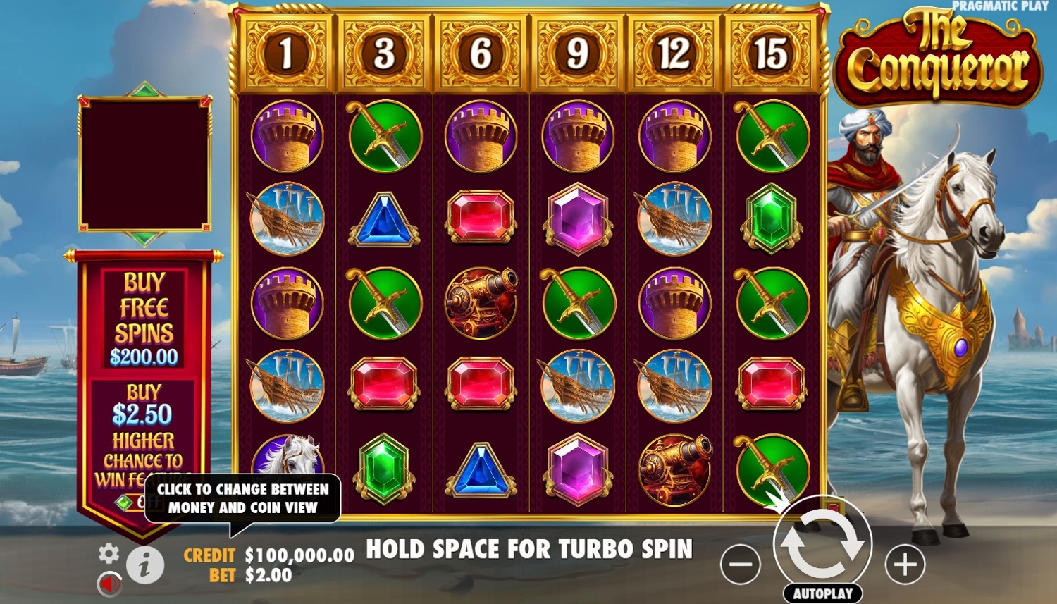 The Conqueror Slot Gameplay