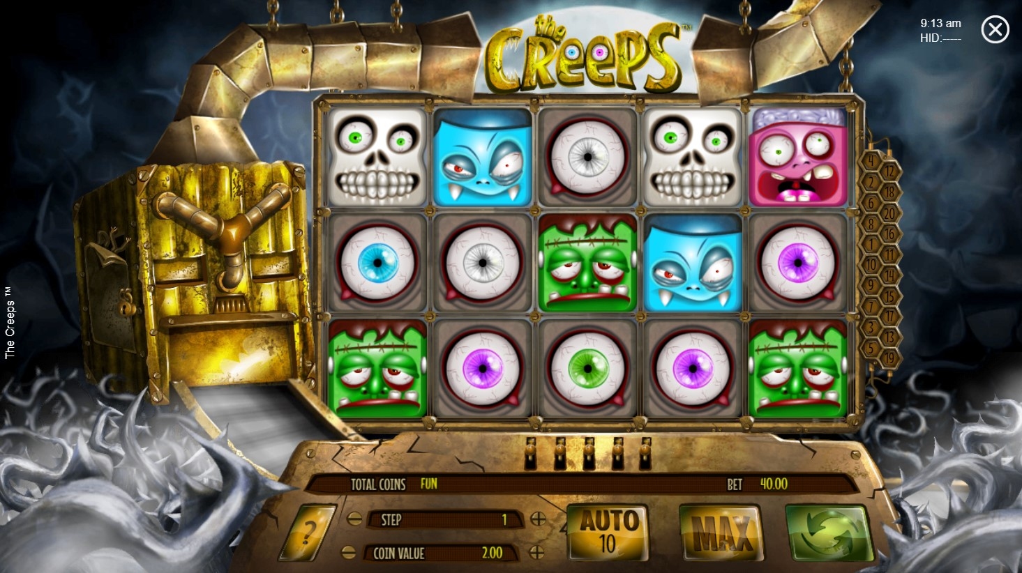 The Creeps Slot Gameplay