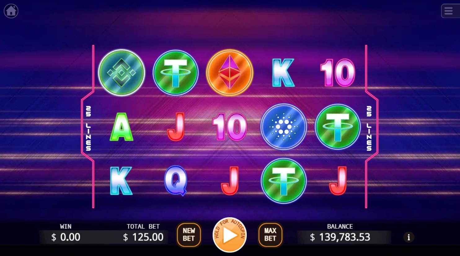 The Crypto Slot Gameplay