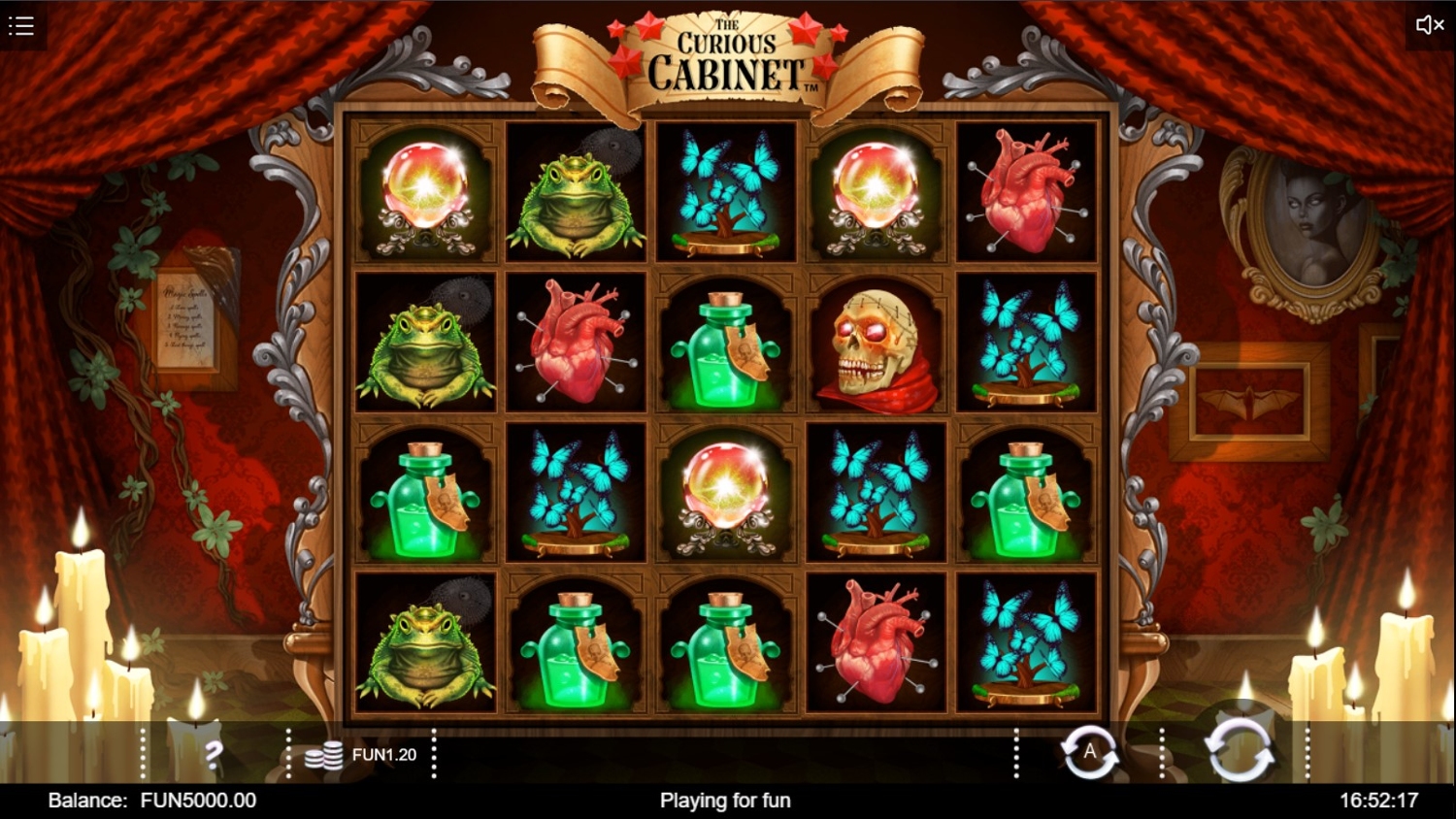 The Curious Cabinet Slot Gameplay