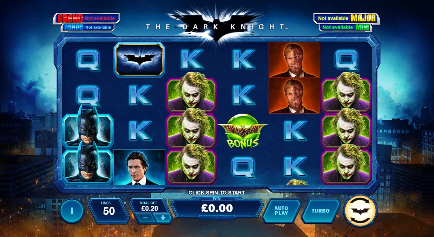 The Dark Knight Slot Gameplay