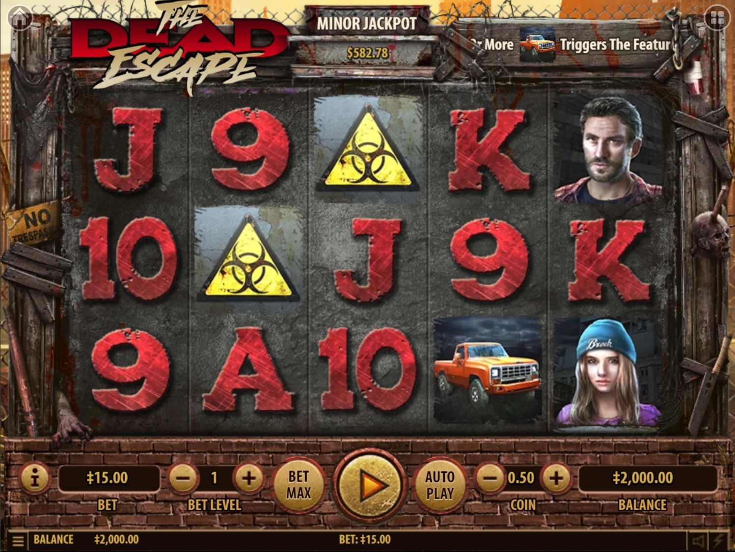 The Dead Escape Slot Gameplay