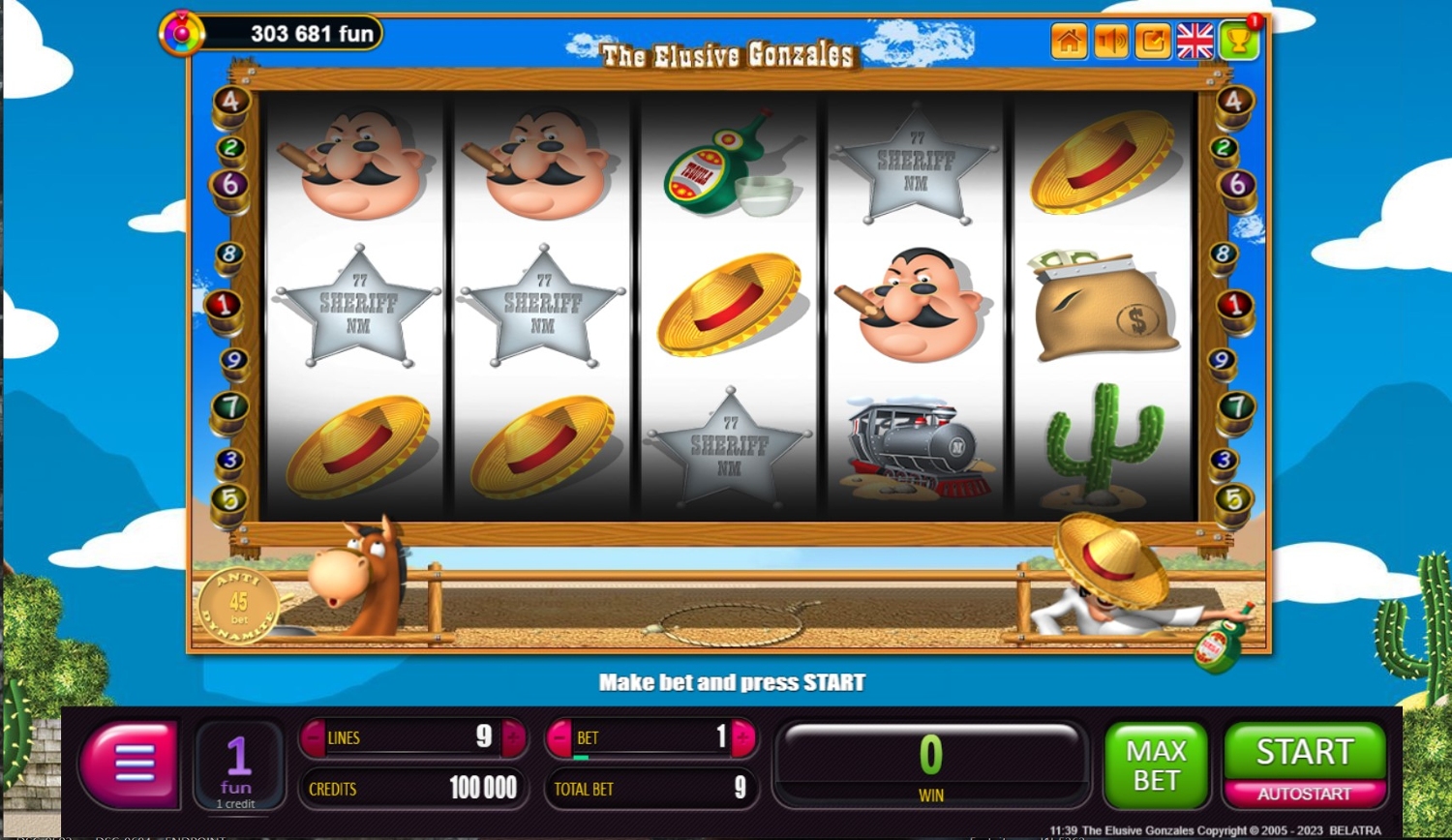 The Elusive Gonzales Slot Gameplay