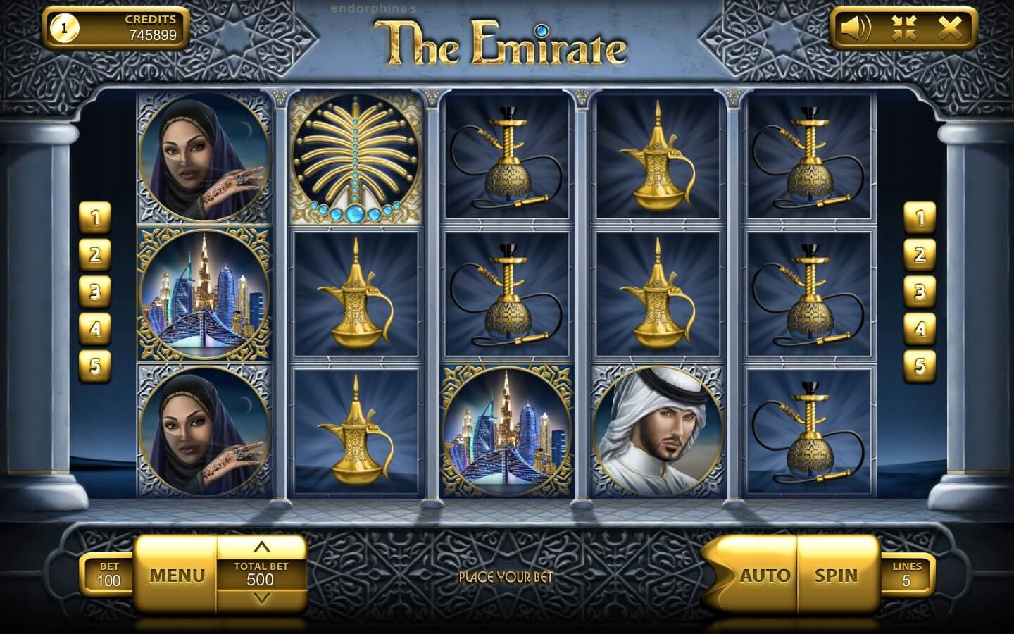 The Emirate Slot Gameplay