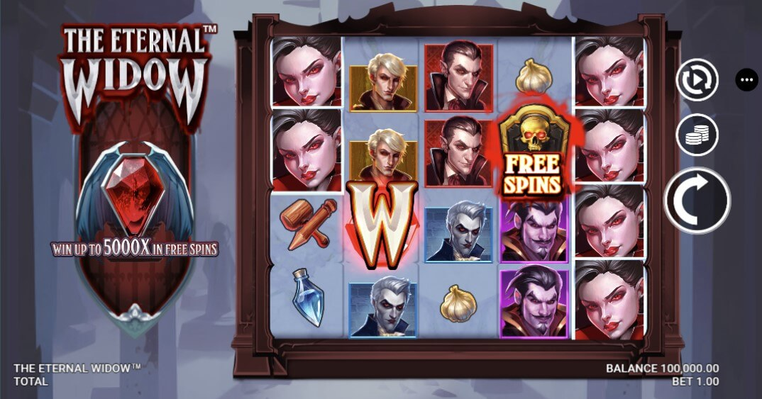 The Eternal Widow Slot Gameplay