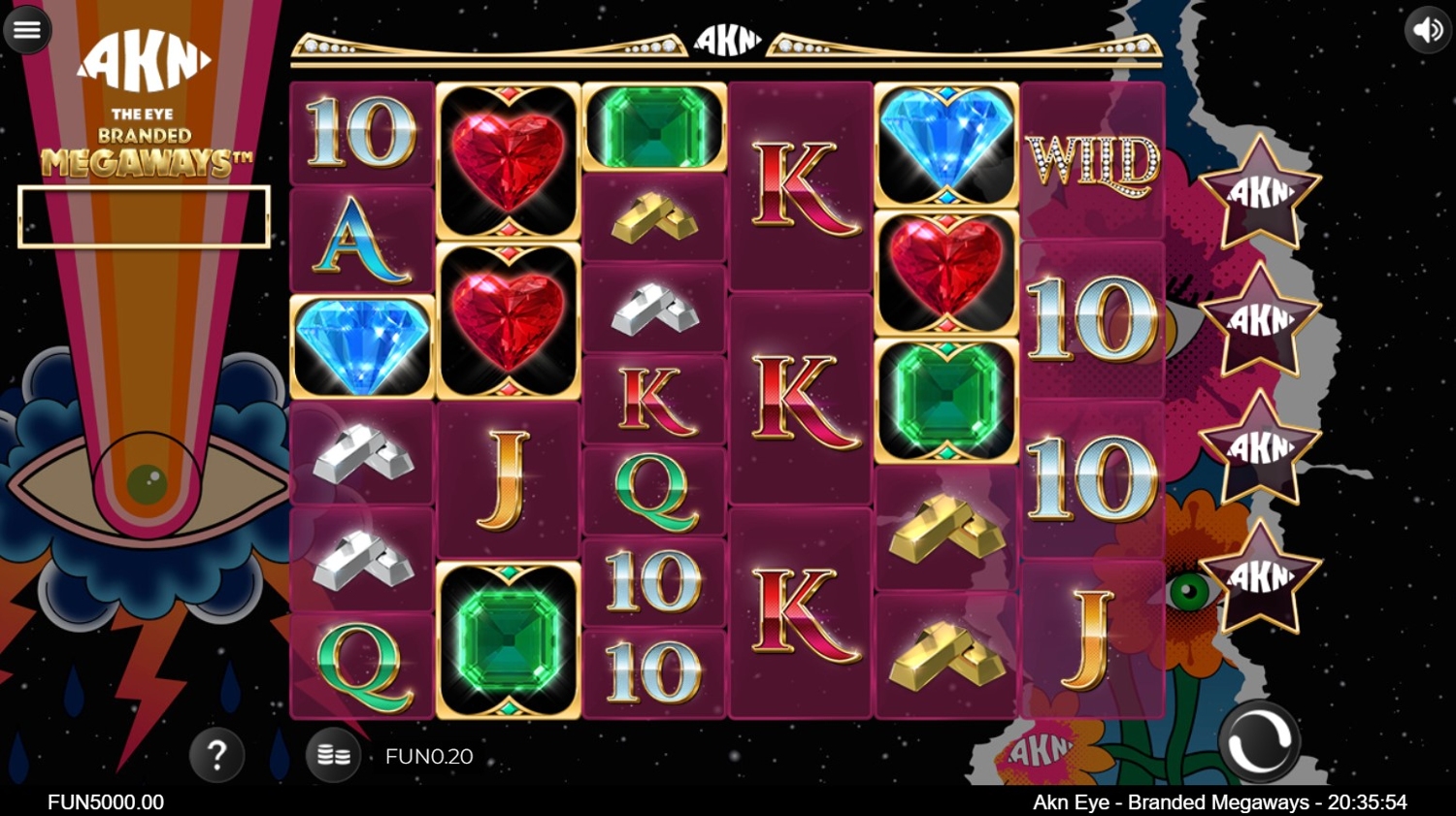 The Eye Branded Megaways Slot Gameplay