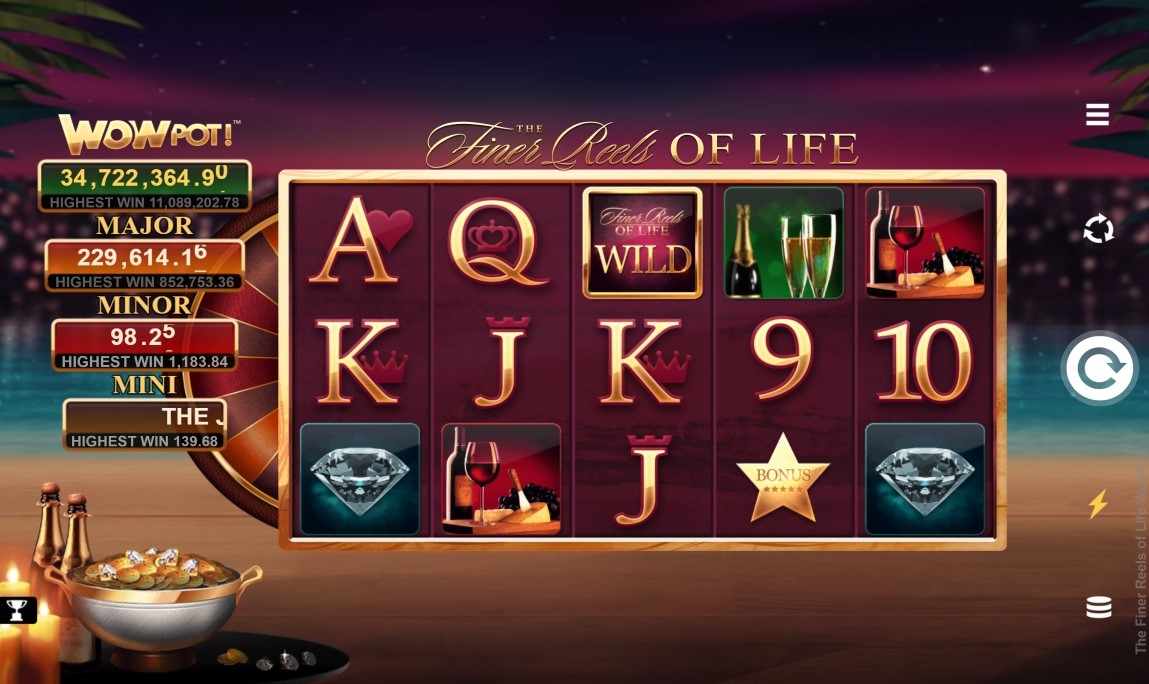 The Finer Reels of Life WOWPOT Slot Gameplay