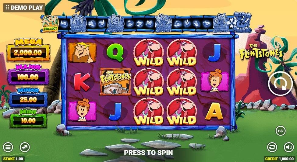 The Flintstones Slot Gameplay