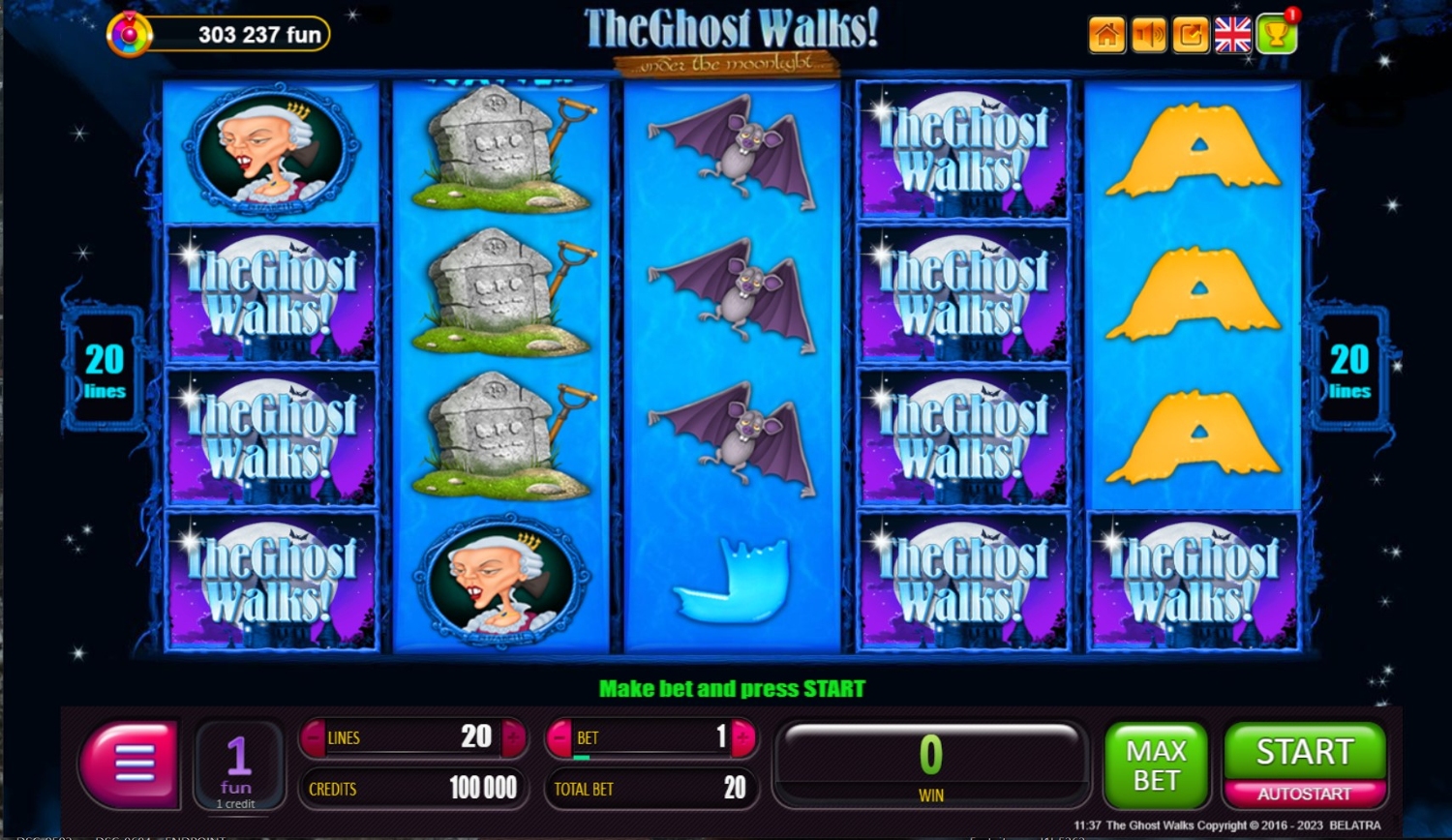 The Ghost Walks! Slot Gameplay