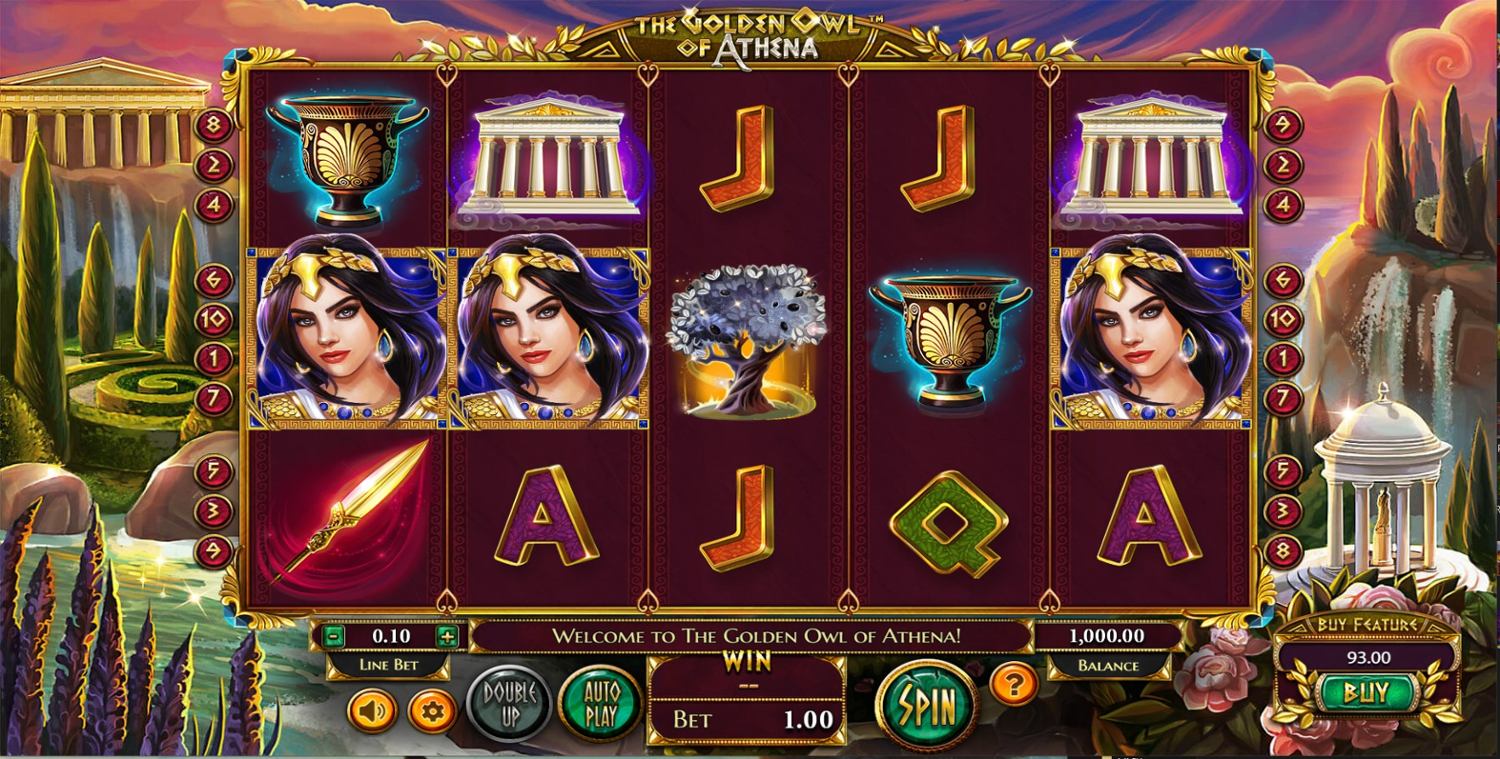 The Golden Owl of Athena Slot Gameplay