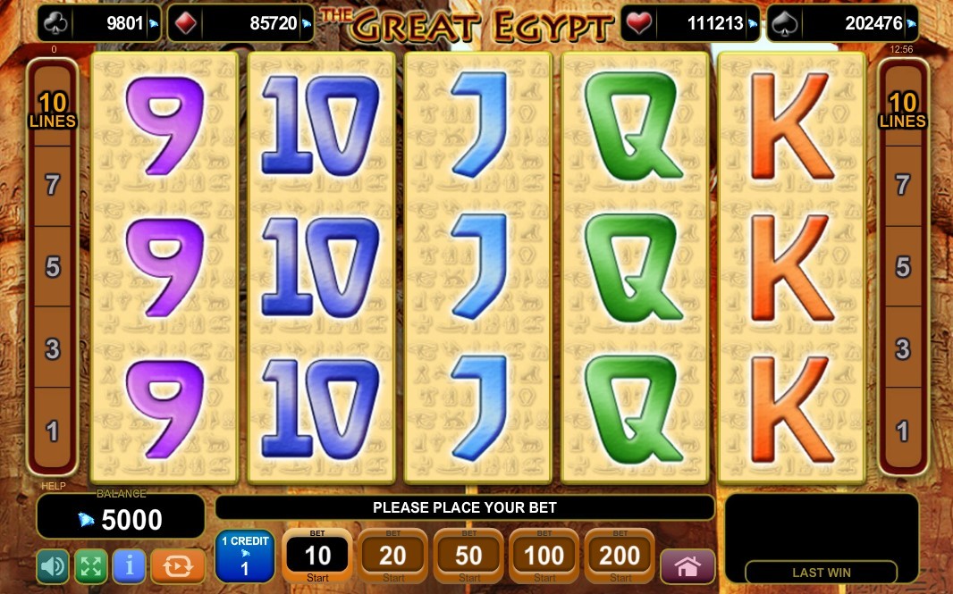 The Great Egypt Slot Gameplay