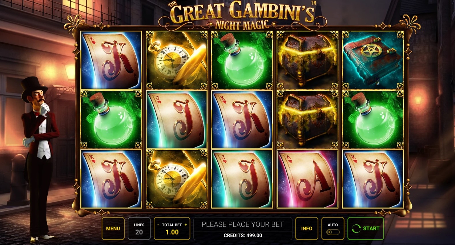 The Great Gambini's Night Magic Slot Gameplay