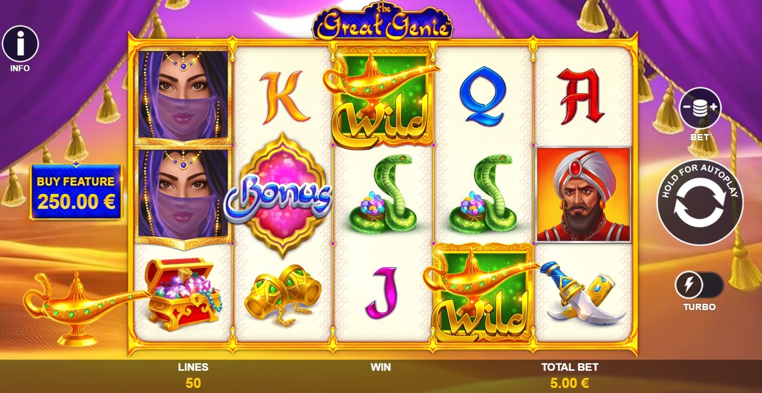 The Great Genie Slot Gameplay