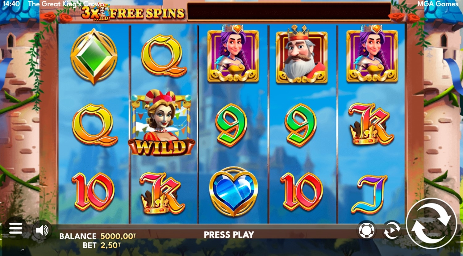 The Great King's Crown Slot Gameplay