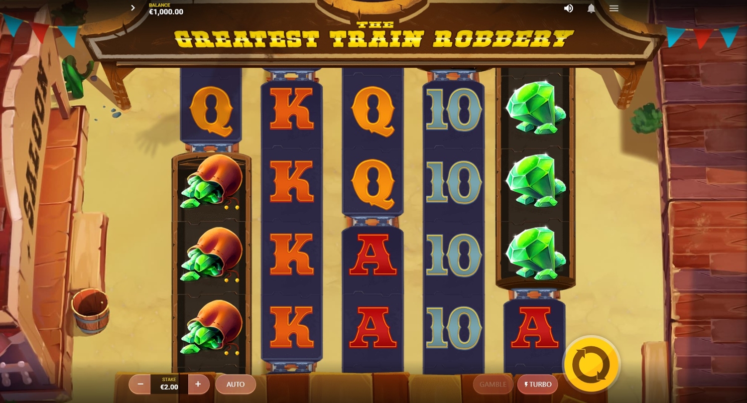 The Greatest Train Robbery Slot Gameplay