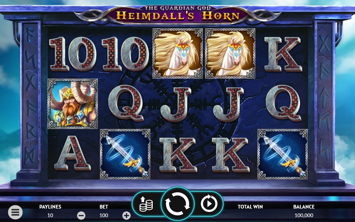 The Guardian God - Heimdall's Horn Slot Gameplay