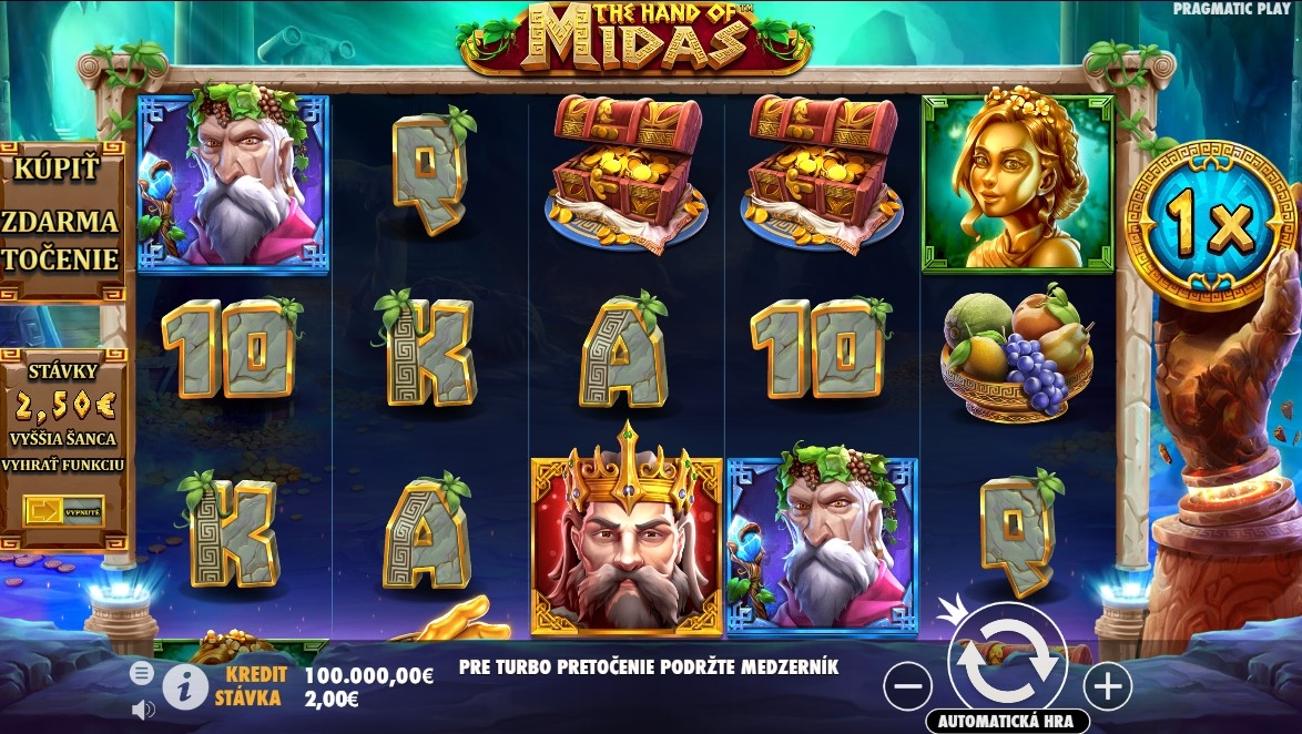 The Hand of Midas Slot Gameplay