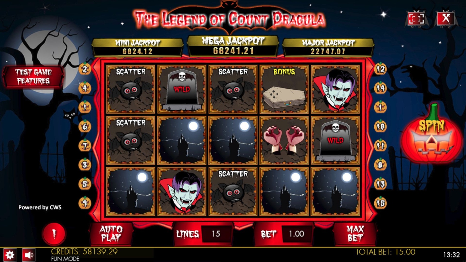 The Legend of Count Dracula Slot Gameplay