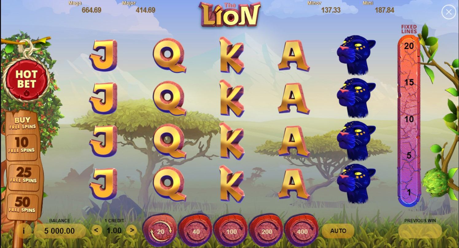 The Lion Slot Gameplay