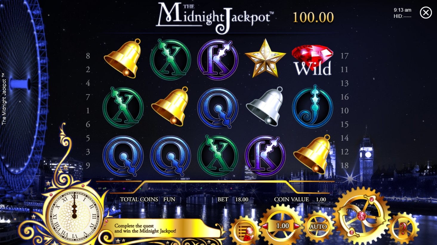 The Midnight Jackpot Slot Gameplay