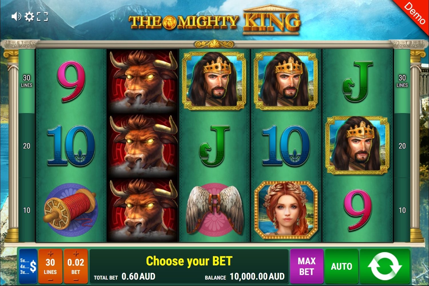 The Mighty King Slot Gameplay