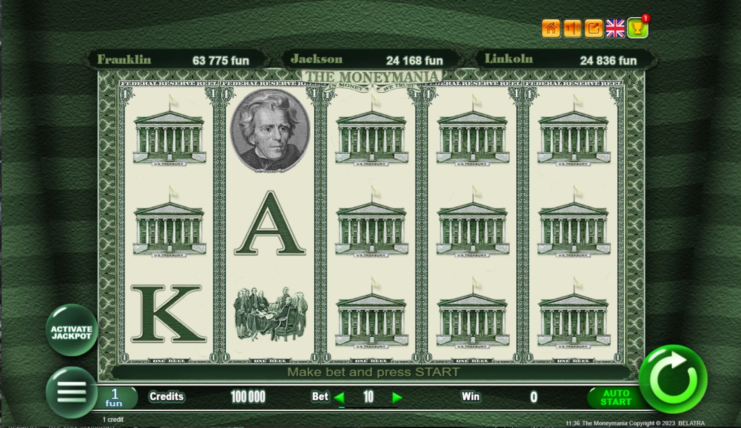 The Moneymania Slot Gameplay