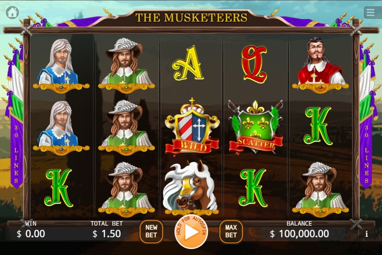 The Musketeers Slot Gameplay
