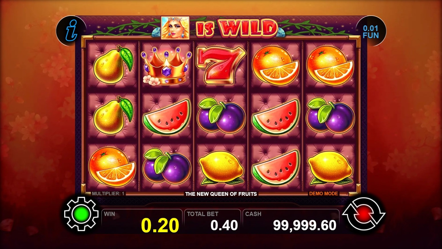 The New Queen of Fruits Slot Gameplay