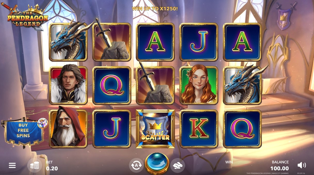 The Pendragon Legend Slot Gameplay