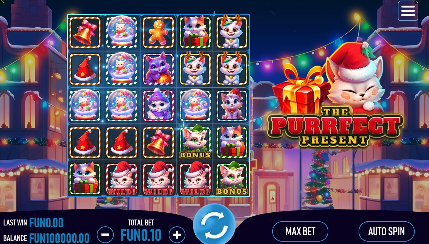 The Purrfect Present Slot Gameplay