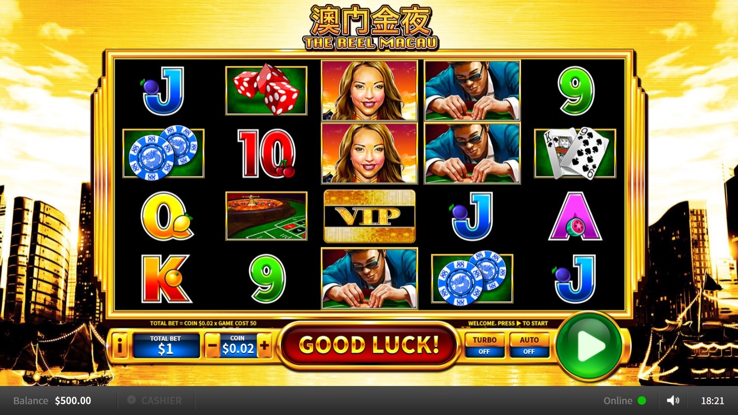 The Reel Macau Slot Gameplay