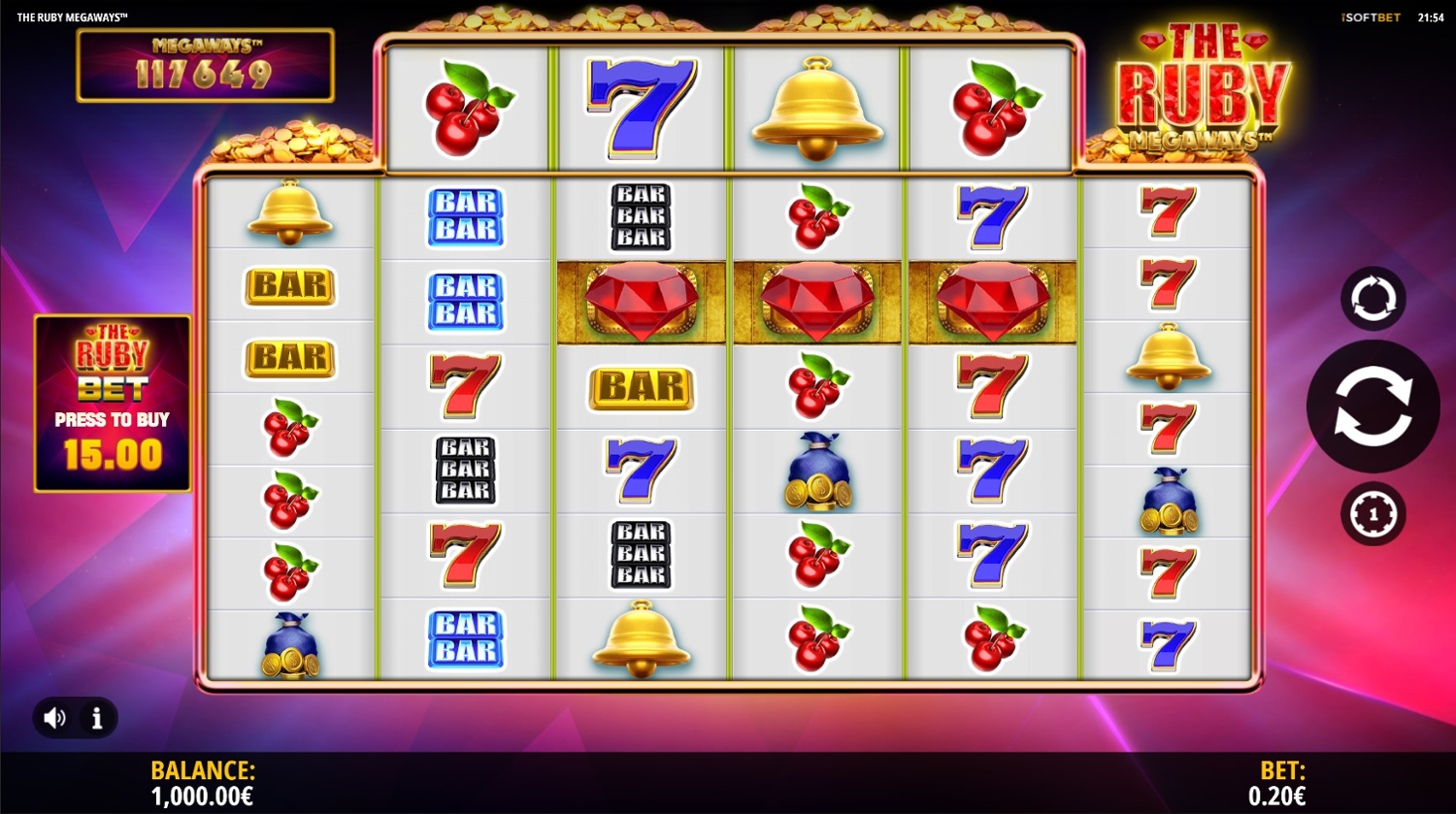 The Ruby Megaways Slot Gameplay