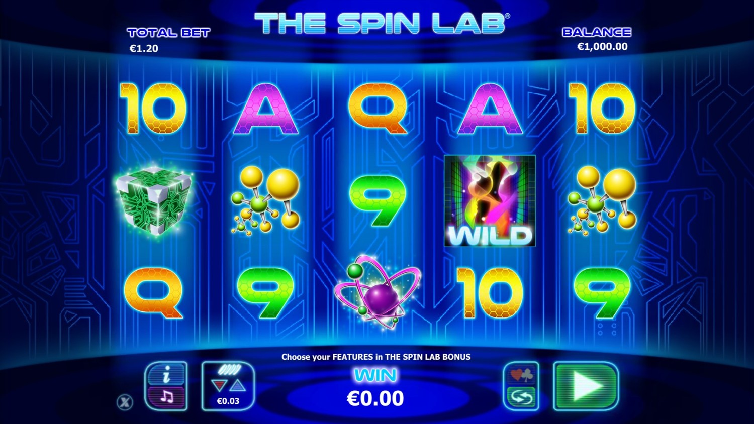 The Spin Lab Slot Gameplay