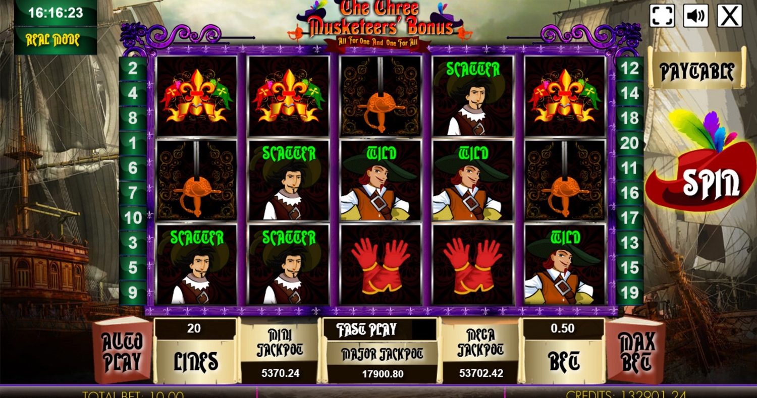 The Three Musketeers Slot Gameplay