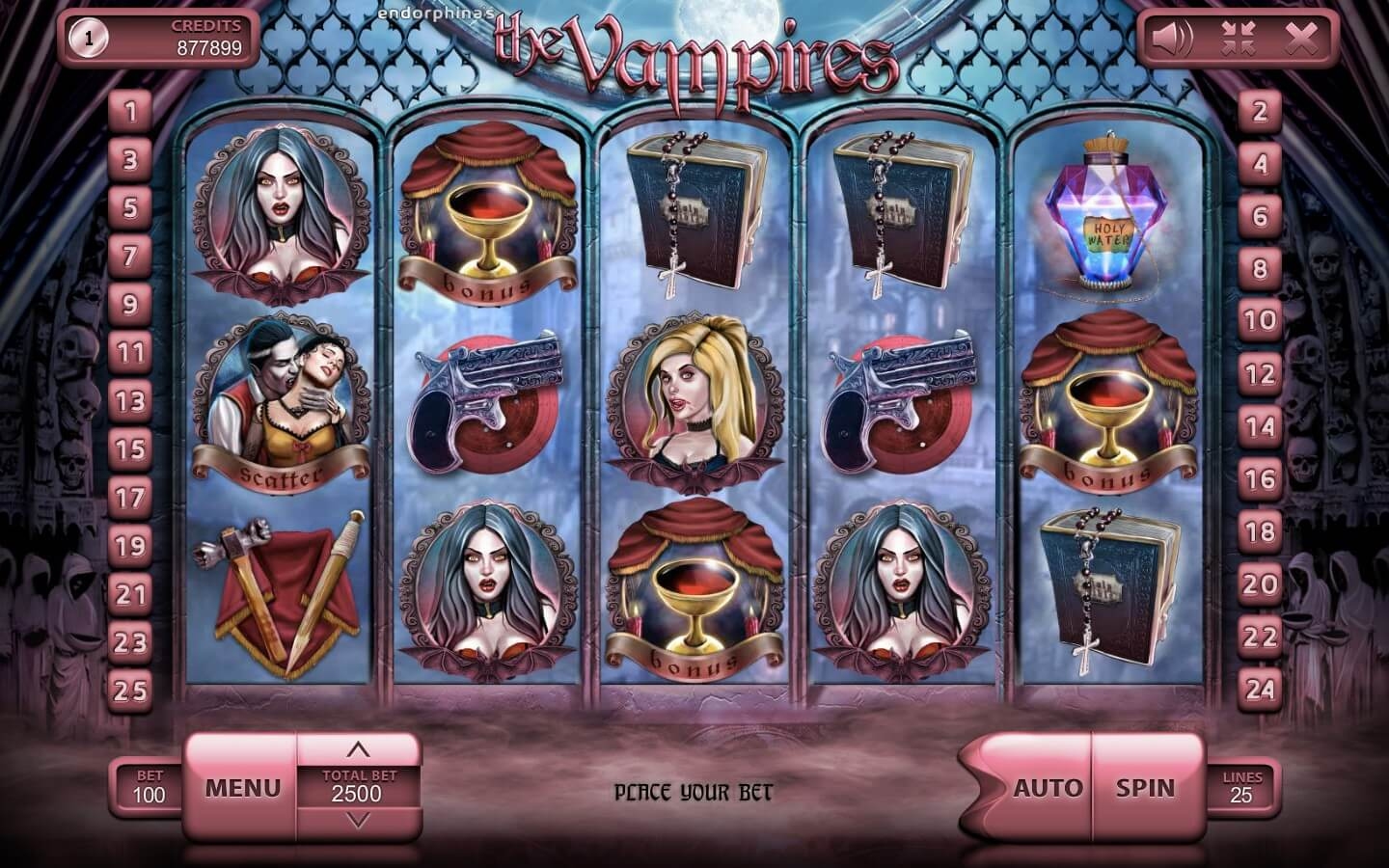 The Vampires Slot Gameplay