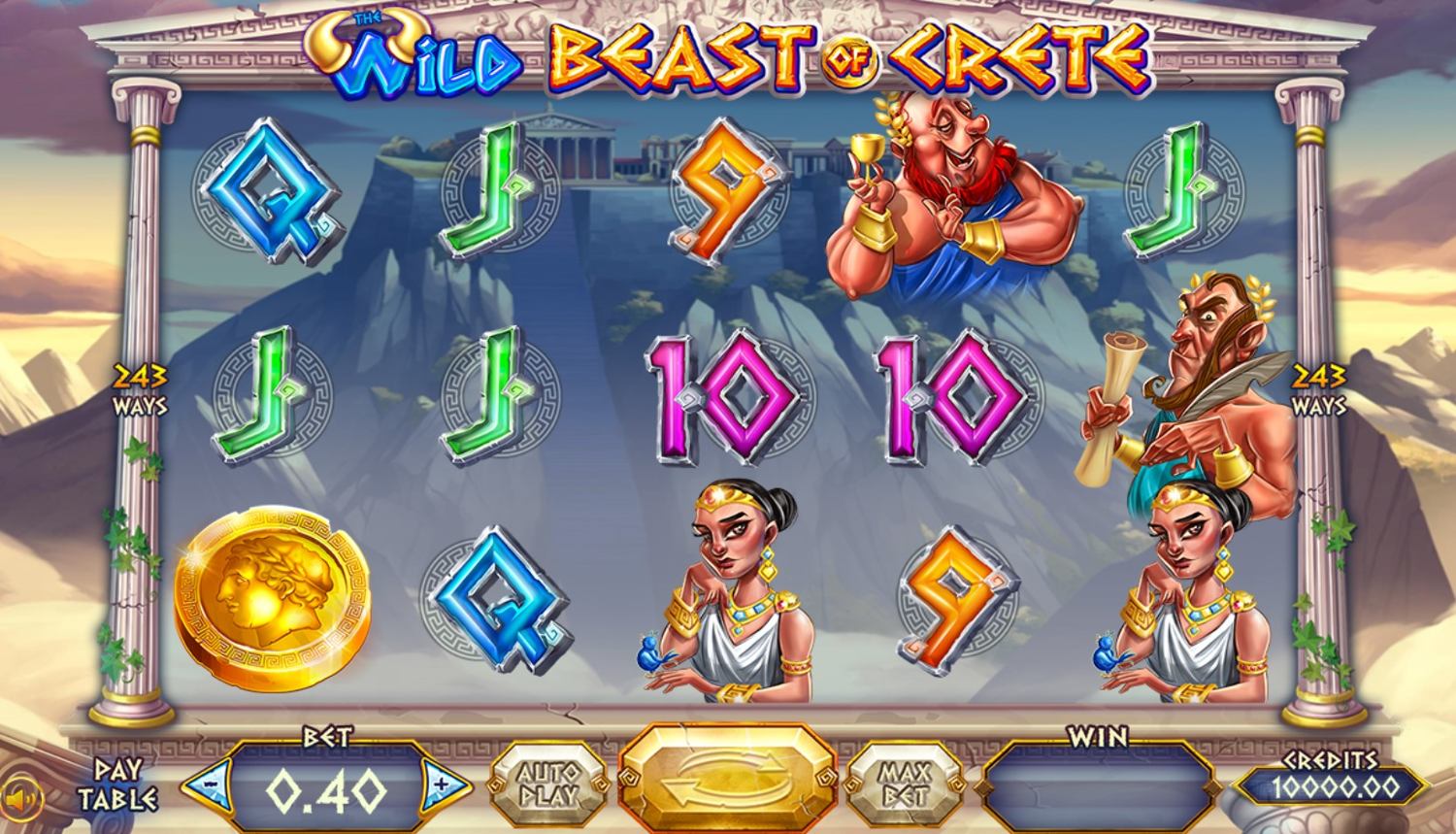 The Wild Beast of Crete Slot Gameplay