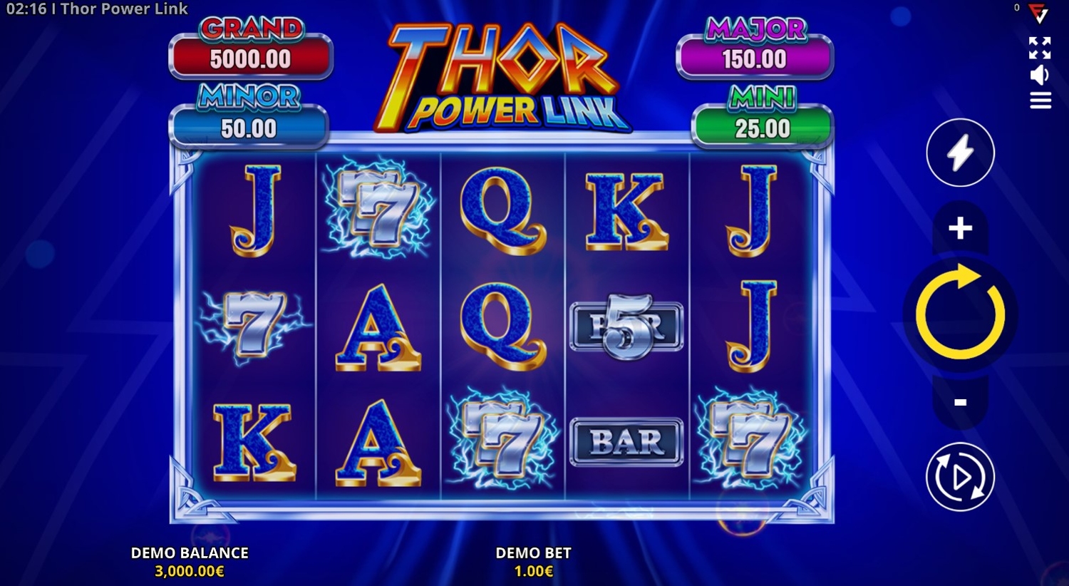 Thor Power Link Slot Gameplay