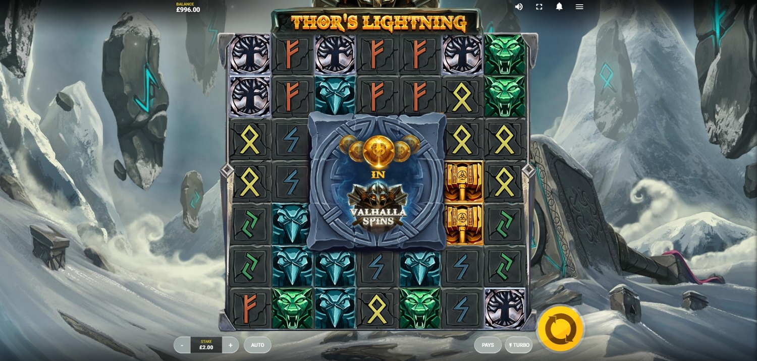 Thor's Lightning Slot Gameplay
