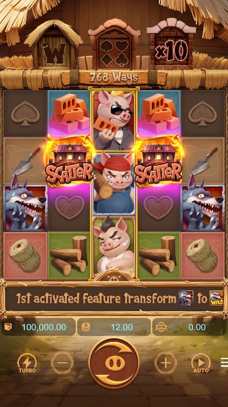 Three Crazy Piggies Slot Gameplay