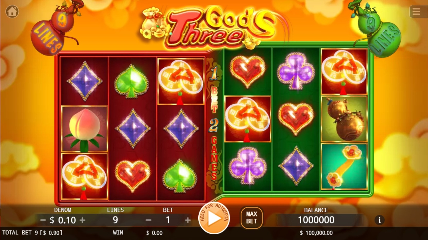 Three Gods Slot Gameplay