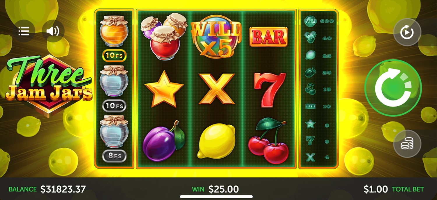 Three Jam Jars Slot Gameplay