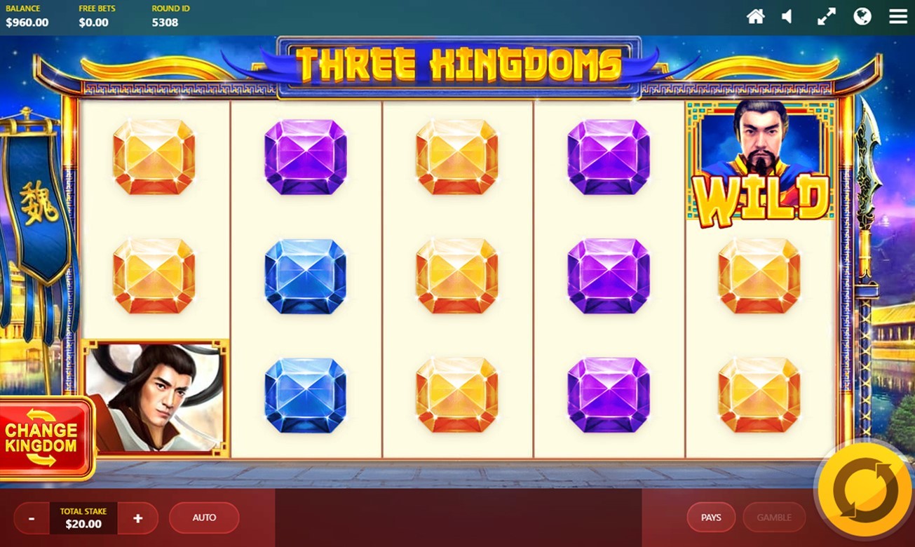 Three Kingdoms Slot Gameplay