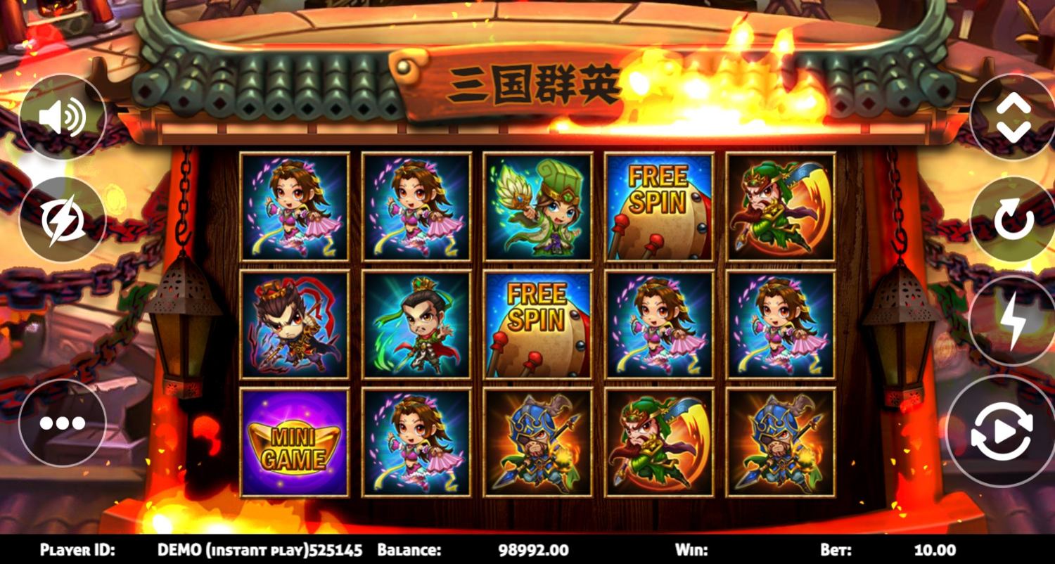 Three Kingdoms Slot Gameplay