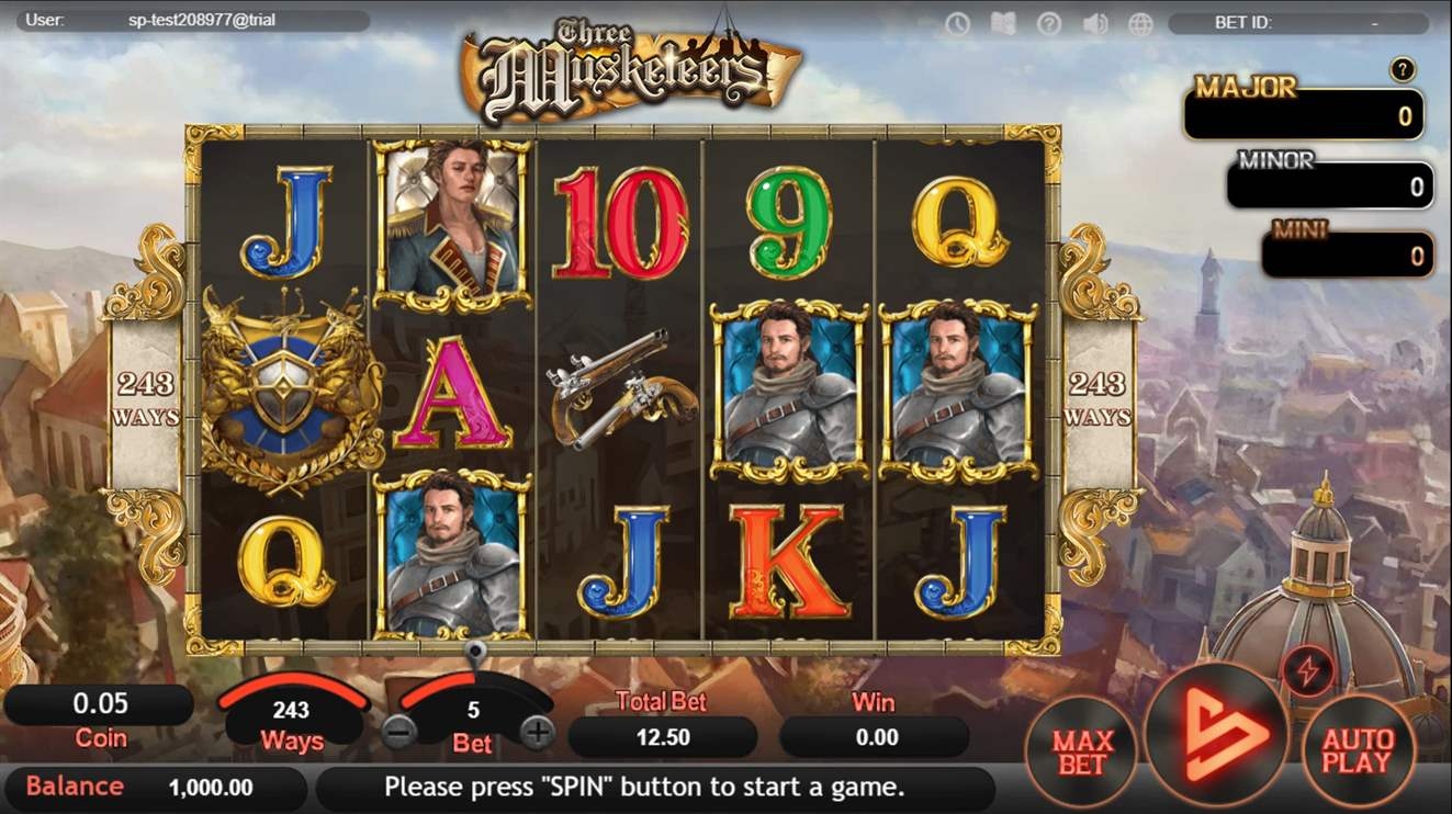 Three Musketeers Slot Gameplay