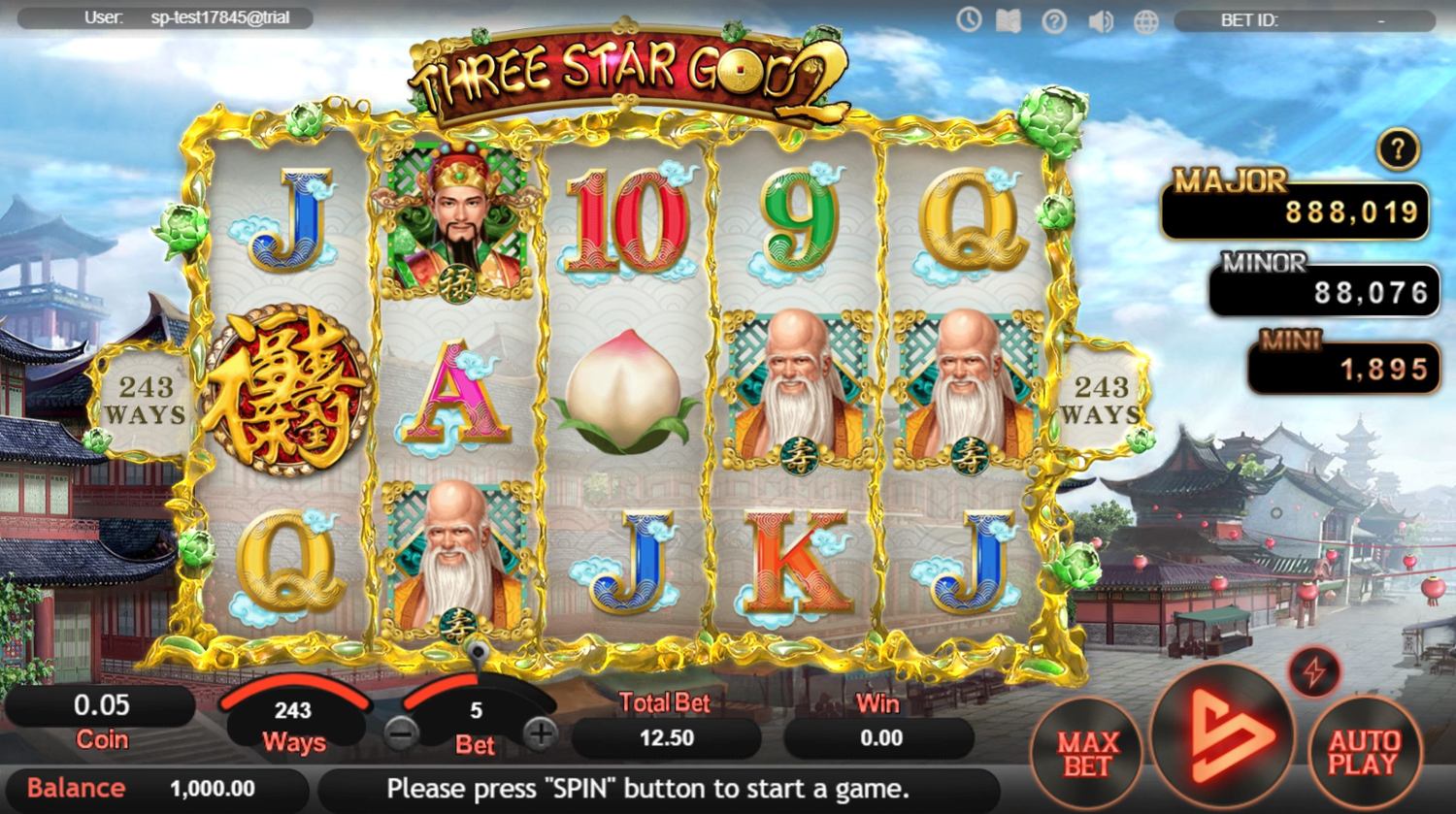 Three Star God 2 Slot Gameplay